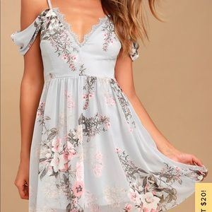 Lulu's Verona Light Blue Dress. NWOT